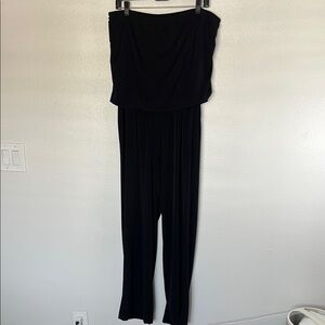 EUC Kupcake Black Strapless Jumpsuit sz L